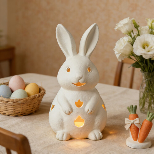 Rabbit Shape Tealight Candle-small size With electronic ligh 2