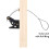 5X Self Locking Gate  for Wooden Fence Heavy Duty, Steel Spring Cable Pull String Gate Hardware Gate Lock 3
