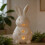 Delicate White Bunnies Statue-large size With electronic ligh 7