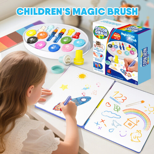 (32pcs) Magic Doodle Set with Invisible Ink for Kids 4-6 1