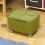 Green Rectangle Small Foot Stool Ottoman for Couch and Office Desk Versatile Compact Design 2