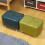 Green Rectangle Small Foot Stool Ottoman for Couch and Office Desk Versatile Compact Design 3
