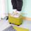 Green Rectangle Small Foot Stool Ottoman for Couch and Office Desk Versatile Compact Design 5