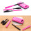 (Pink) Kids Travel Dinnerware Set - Fork, Chopsticks 4