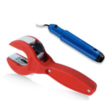 8-29mm Ratchet Tube Cutter, Multi-Purpose Cutting Tools with Deburring Tool for Home Use, Tube Cutter