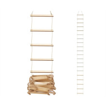 Gnome Accessories Rope Ladder 100 X 8 cm Miniature Christmas Gnome Accessories Wooden Gnome Door Ladder
