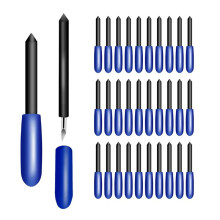 30 Lâminas de Aço Tungstênio de 60 Graus para Letras para Todos Os Modelos Air/Air 2/3/Maker - Corta Aglomerado, Couro, Metal, Etc.