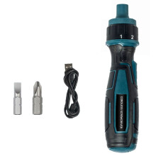 LONGSA Tournevis Électrique Sans Fil 3,6 V, Outil Électrique de Précision avec Lampe de Poche, Embouts de Tournevis, Poignée de Chargement