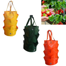 Hanging Planter Bags with Handles, Foldable Strawberry Grow Bags for Vertical Gardening and Vegetables