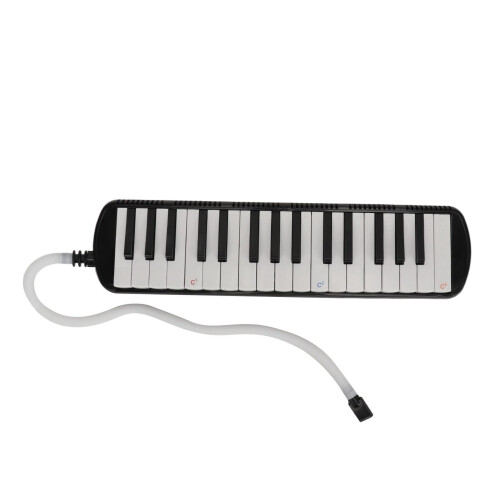 32 Key Melodica with Clear Tone Performance for Beginners Students Black ABS Keyboard 1