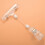 2X 6.5Inch Height Transparent Plastic Double Clips Adjustable  Sign Card Display Holder 6