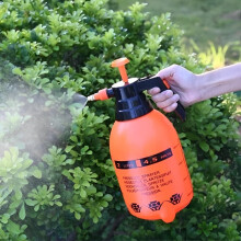 2L Handheld Garden Pressure Sprayer with Easy Pump Action for Plants and Lawn, Bright Orange