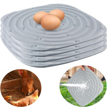 4 Pack Chicken Nesting Pads Washable Reusable Liners with Anti‑Slip Backing for Laying Eggs 12x12 Inch