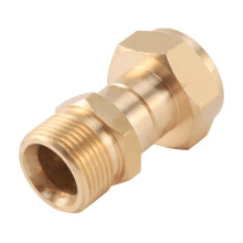 4X Drehgelenk für Hochdruckreiniger, Knickfreie Pistole Ein Schlauchanschluss, Metrische Verdrehsicherung M22, 14 mm Anschluss, 3000 Psi