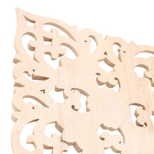 4X Hölzerne Abziehbild Versorgung Im Europaeischen Stil Applique Echtholz Schnitzen Zubehör und Einzelhandel. Holzschnitzerei 20X20X2cm