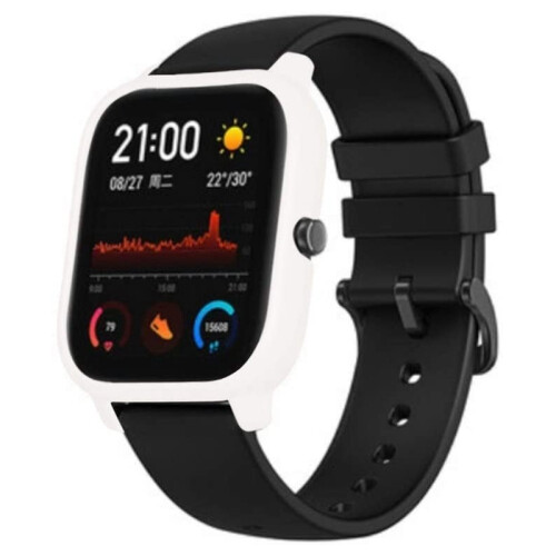 Compatible for  Huami  GTS Case  Watch Protector Case Watch Protector Cover -White 1