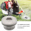 2X Universal Aluminum Grass Trimmer  with 8 Lines Brush Cutter  Thread Nylon Grass Cutting   Silver 2