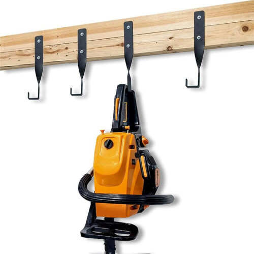 Chainsaw Wall Mount Holder Backpack Blower Rack Accessories for Garage Wall,Weed Eater String Trimmer Hanger 4PCS
