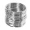 30X Quality 50mm Keyring Split Ring Set Heavy Duty Large Nickel Key Loop Sprung Hoop 5