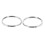 30X Quality 50mm Keyring Split Ring Set Heavy Duty Large Nickel Key Loop Sprung Hoop 6