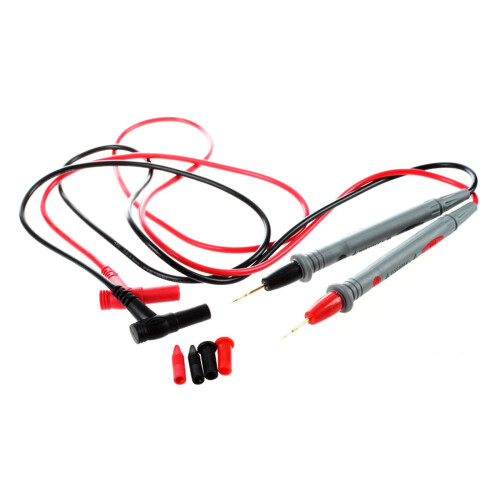 2 Pair Digital Multimeter 1000V 20A Universal Test Lead Cable Probe Red+Black 1