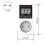 1pc Standard Two Round Hole Temperature Controller Socket with High-Precision Digital Display Temperature EU Plug 7