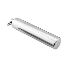 4X Stainless Steel Pill Case Holder Cylinder Cremation Urn Memorial Pendant Necklace Keepsake 49x9mm