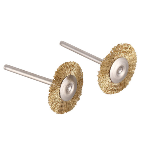 20 x Brass Wire Brush Round Brushes Disc Brush Pot Brush for  25MM 1