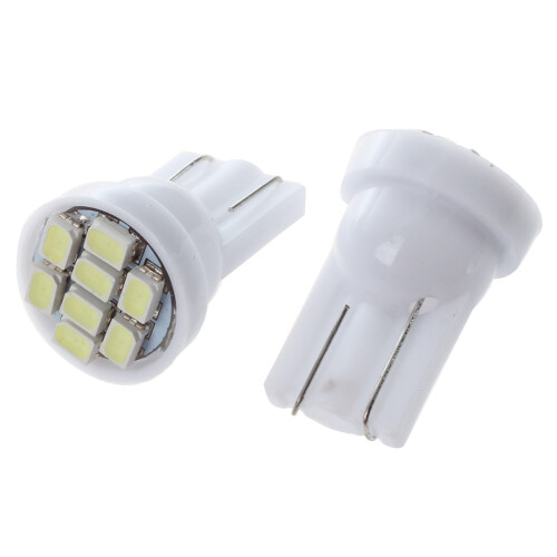 20X T10 W5W 8 SMD LED White - Light Bulb Light Interior Light Bulb 12V 1