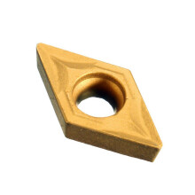 30Pcs DCMT070204 YBC251 Blades Gold Carbide Inserts CNC Lathe Cutter for Lathe Turning Tool Boring Bar