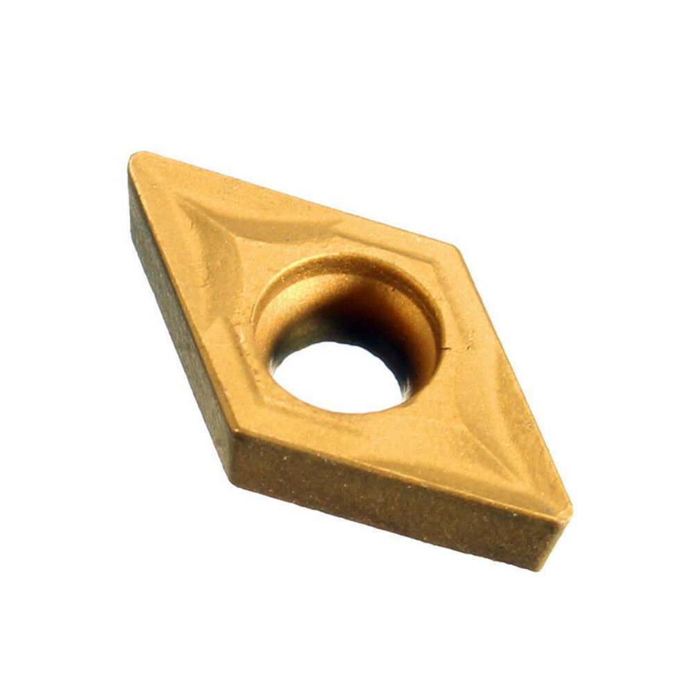 30Pcs Dcmt070204 Ybc251 Blades Gold Carbide Inserts Cnc Lathe Cutter For Lathe Turning Tool Boring Bar 4711707645055