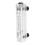 3X Black Adjustable Knob 0.1-1 GPM Panel Type Water Flow Meter LZM-15 2