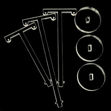 6Pcs Acrylic T Shape Earring Display Earring Holder Earring Stand Jewelry Organizer Earring Jewellery Showing