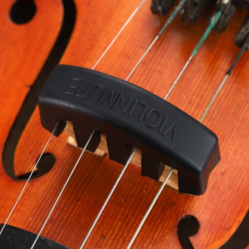 Rubber Violin Practice Mute 4/4 – Silent Volume Reduction, Scratch, Easy Bridge Fit 2