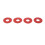 500PCS Red Motherboard Screw Insulating Fiber Washers 2