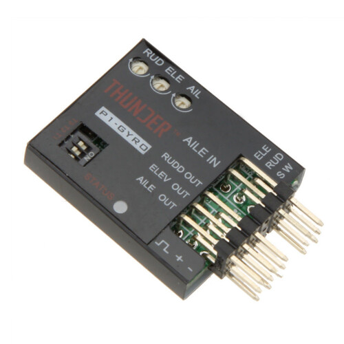 3X P1-GYRO 3-Axis Flight Controller Stabilizer System Gyro for Fixed Flying Wing Black 1
