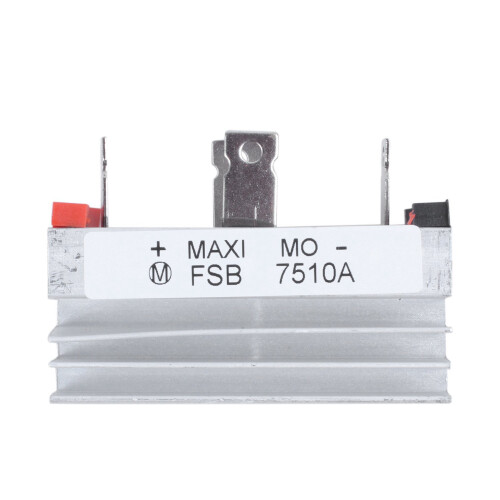 5X Aluminium Kuehlkoerper Basis Einphasen Brueckengleichrichter Diode 75A 1000V 1
