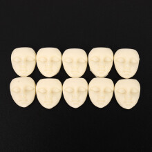 30PZ Maschere Maschera in Resina Flatback Cabochon Beige Ragazza Faccia Flatback Scrapbooking Fai-Da-Te Bow