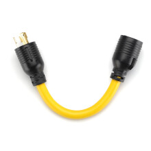 Generator Adapter Cord NEMA L530P to L1430R 30 Amp 10 AWG Heavy Duty Twistlock for Transfer Switch