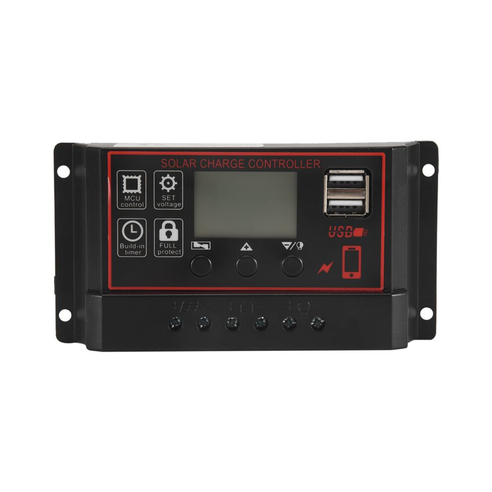 100A Solar Charge Controller Solar Panel Controller 12V 24V Lcd Display Solar Panel Battery Regulator With Usb Port 6032117878481