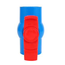 5 Pièces 40mm Robinet À Boisseau Sphérique En Pvc U-Pvc Rouge