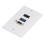Wall Plate with HDMI USB VGA, 4K HDR MultiPort Embedded AV Socket for Home Theater 2