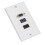 Wall Plate with HDMI USB VGA, 4K HDR MultiPort Embedded AV Socket for Home Theater 3