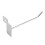 75 x Slatwall Single Hook Pin Shop Display Fitting Prong Hanger 100mm 5