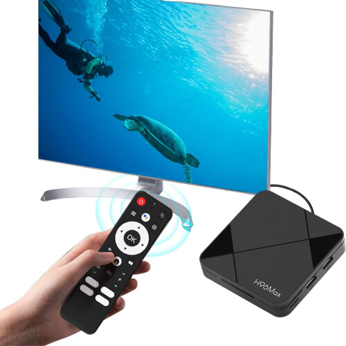 Smart TV Box with Voice Control, WiFi 6, Bluetooth 5.4, 14.0 OS for Streaming 1