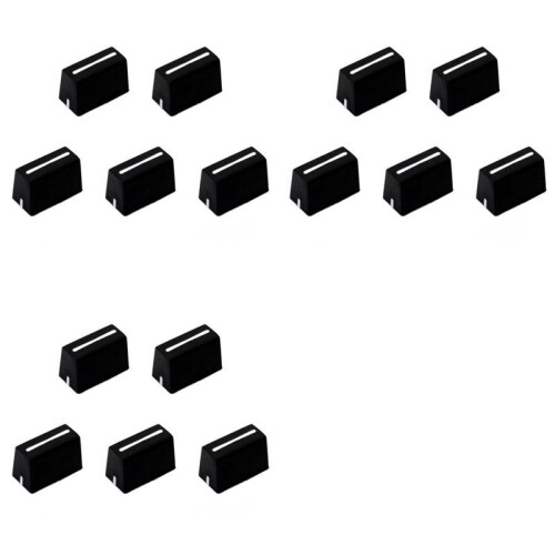 15pcs Universal Fader Knobs Fader Cap Straight Slide Potentiometer Cap for DJ Controller Mixers Console DJM,DDJ,XDJ