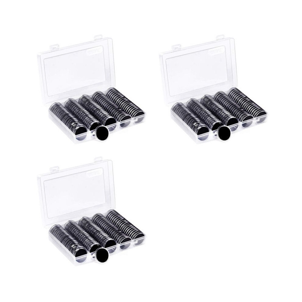 Semoic 300 Pieces 30Mm Coin Capsules And 5 Sizes (17/20/25/27/30Mm) Protect Gasket Coin Holder Case With Storage Organizer Box