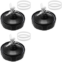 3X Pièces de Rechange de Lame de Mélangeur à 6 Ailettes pour Nutri 1000W Auto-IQ BL480D BL480 BL480-70 BL480W-70 BL481-70 BL482-70