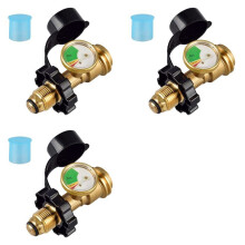 3X Adaptador Universal de Tanque de Propano con Indicador Convierte QCC1/Tipo 1 Indicador de Nivel de Indicador de Tanque de Propano para RV Campe,