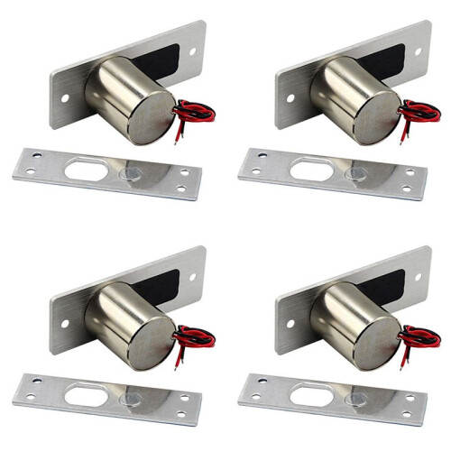 4X Waterproof Electronic Drop Bolt NC Door Lock  12V Induction Auto Deadbolt for Enhanced Daily Security